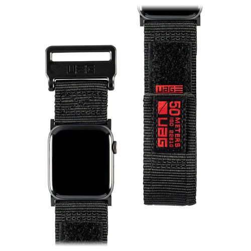 Нейлоновый ремешок UAG Active Watch Strap Black для Apple Watch 42/44/45/49 мм черный
