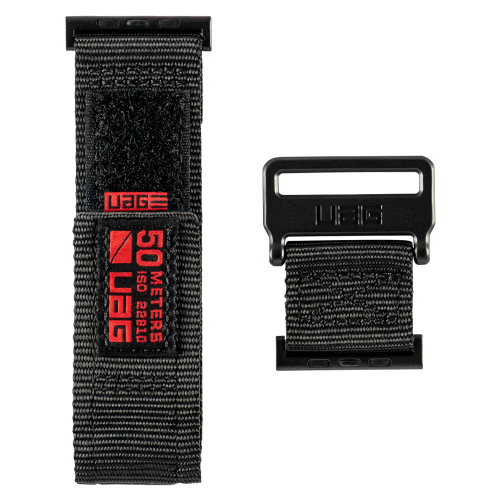 Нейлоновый ремешок UAG Active Watch Strap Black для Apple Watch 42/44/45/49 мм черный