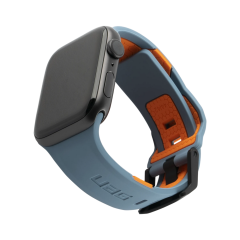 Силиконовый ремешок UAG CIVILIAN SILICONE WATCH STRAP Slate/Orange для Apple Watch 42/44/45/49 мм