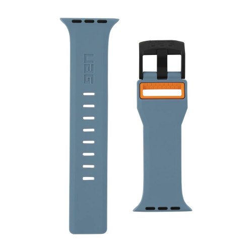 Силиконовый ремешок UAG CIVILIAN SILICONE WATCH STRAP Slate/Orange для Apple Watch 42/44/45/49 мм