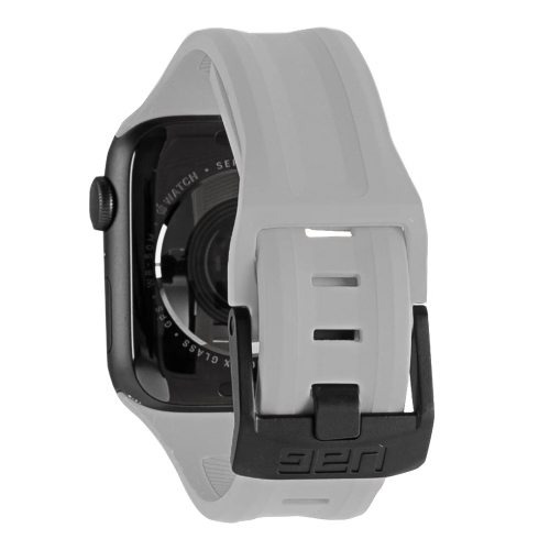 Силиконовый ремешок UAG SCOUT SILICONE WATCH STRAP Silver для Apple Watch 42/44/45/49 мм
