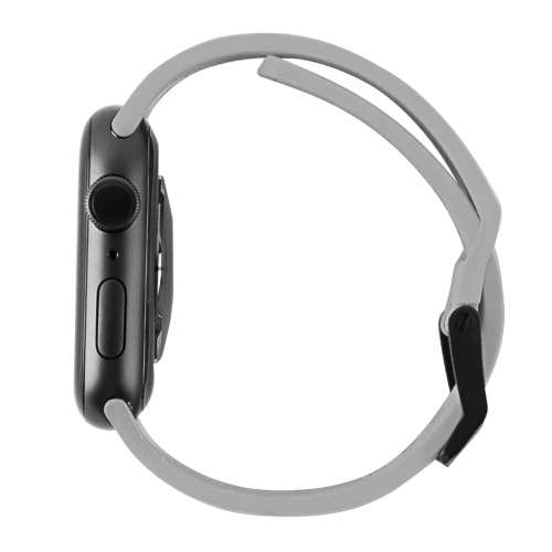 Силиконовый ремешок UAG SCOUT SILICONE WATCH STRAP Silver для Apple Watch 42/44/45/49 мм