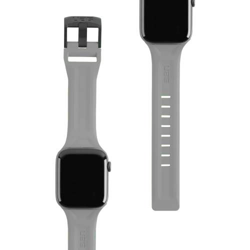 Силиконовый ремешок UAG SCOUT SILICONE WATCH STRAP Silver для Apple Watch 42/44/45/49 мм