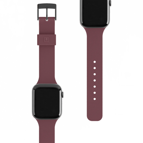 Силиконовый ремешок UAG [U] DOT SILICONE STRAP Aubergine для Apple Watch 42/44/45/49 мм