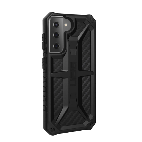 Противоударный чехол Urban Armor Gear Monarch Series Carbon fiber для Samsung Galaxy S21