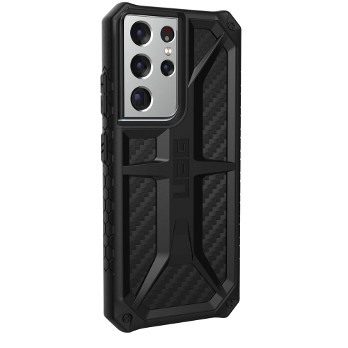 Противоударный чехол Urban Armor Gear Monarch Series Carbon fiber для Samsung Galaxy S21 Ultra