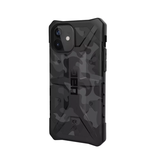 Ударопрочный чехол Urban Armor Gear Pathfinder Black Midnight Camo для iPhone 12