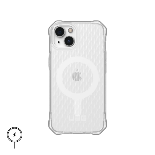 Ударопрочный чехол Urban Armor Gear Essential Armor with MagSafe Series Frosted Ice для iPhone 13 / iPhone 14