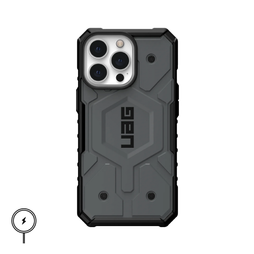 Ударопрочный чехол Urban Armor Gear Pathfinder with MagSafe Series Silver для iPhone 13 Pro