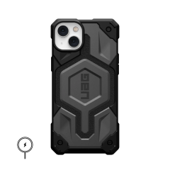 Ударопрочный чехол Urban Armor Gear Monarch for MagSafe Series Silver для iPhone 14 Plus / 15 Plus