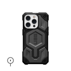 Ударопрочный чехол Urban Armor Gear Monarch for MagSafe Series Silver для iPhone 14 Pro
