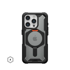 Ударопрочный чехол Urban Armor Gear Plasma XTE for MagSafe Series Black - Orange для iPhone 14 Pro