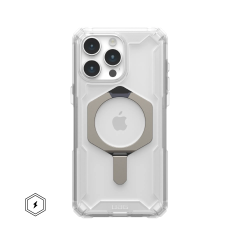 Ударопрочный чехол Urban Armor Gear Plasma XTE for MagSafe Series Clear / Titanium для iPhone 14 Pro Max