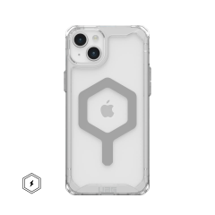 Ударопрочный чехол Urban Armor Gear Plyo for MagSafe Series Ice / Silver для iPhone 14 Plus / 15 Plus