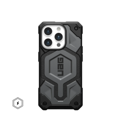 Ударопрочный чехол Urban Armor Gear Monarch for MagSafe Series Silver для iPhone 15 Pro