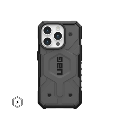 Ударопрочный чехол Urban Armor Gear Pathfinder for MagSafe Series Silver для iPhone 15 Pro