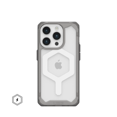 Ударопрочный чехол Urban Armor Gear Plyo for MagSafe Series Ash / White для iPhone 15 Pro