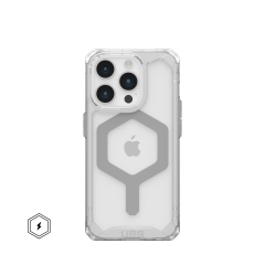Ударопрочный чехол Urban Armor Gear Plyo for MagSafe Series Ice / Silver для iPhone 15 Pro
