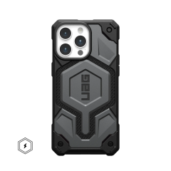Ударопрочный чехол Urban Armor Gear Monarch for MagSafe Series Kevlar Silver для iPhone 14 Pro Max