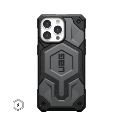 Ударопрочный чехол Urban Armor Gear Monarch Pro for MagSafe Series Silver для iPhone 15 Pro Max
