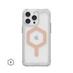 Ударопрочный чехол Urban Armor Gear Plyo for MagSafe Series Ice / Rose Gold для iPhone 15 Pro Max