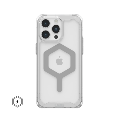 Ударопрочный чехол Urban Armor Gear Plyo for MagSafe Series Ice / Silver для iPhone 15 Pro Max