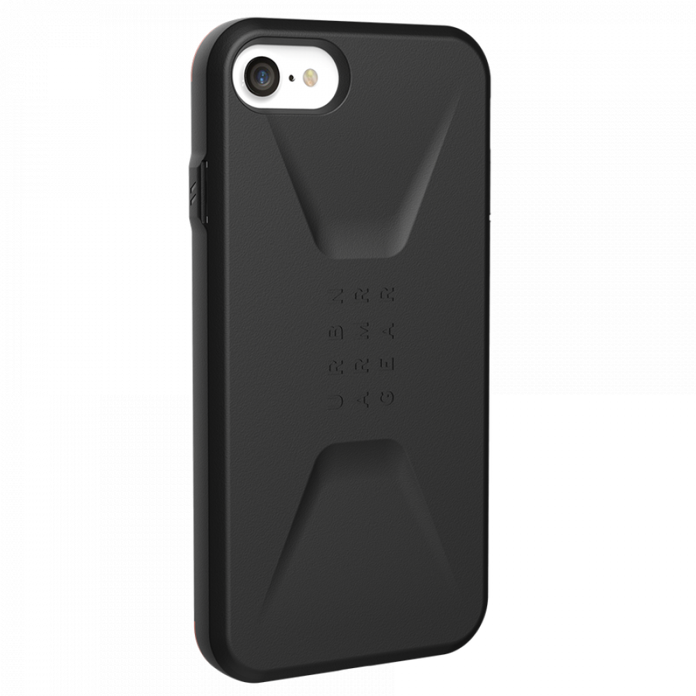 Купить Чехол Urban Armor Gear Civilian Black для iPhone 6 / 7 / 8 / SE 2020  / SE 2022 черный в Москве недорого, интернет-магазин iFlashco