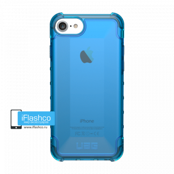 Чехол Urban Armor Gear Plyo Glacier для iPhone 6 / 7 / 8 / SE 2020 / SE 2022 синий прозрачный