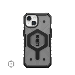 Ударопрочный чехол Urban Armor Gear Pathfinder for MagSafe Clear Series Ash для iPhone 14 Plus / 15 Plus