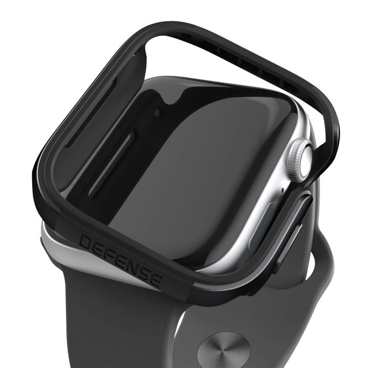 Защитный чехол-корпус X-Doria Defense Edge Black для Apple Watch Series SE / 6 / 5 / 4 (44 мм)