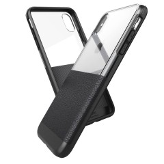 Чехол ударопрочный X-Doria Case Dash Black Leather для iPhone XS Max