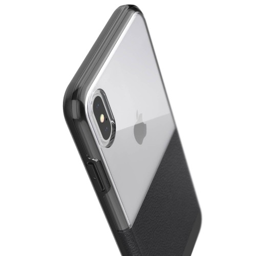 Чехол ударопрочный X-Doria Case Dash Black Leather для iPhone XS Max