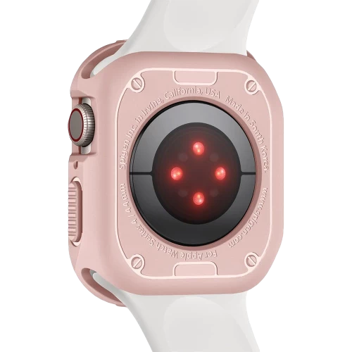 Чехол Spigen Rugged Armor Case для Apple Watch Series 7 / SE / 6 / 5 / 4 (45мм/44мм) Rose Gold