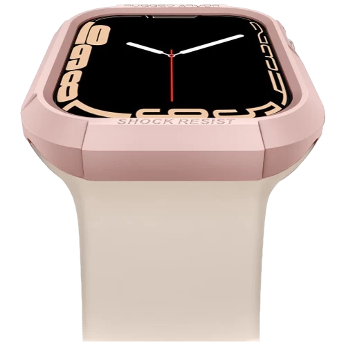 Чехол Spigen Rugged Armor Case для Apple Watch Series 7 / SE / 6 / 5 / 4 (45мм/44мм) Rose Gold