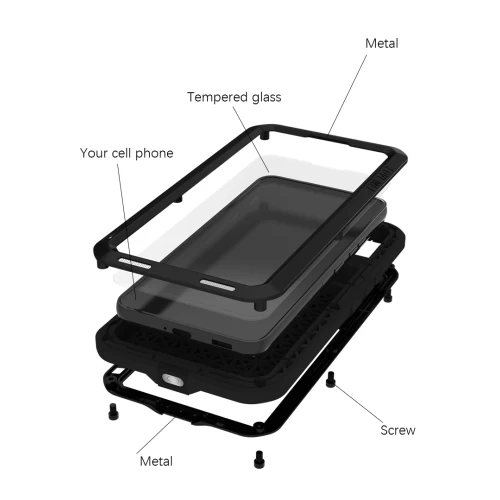 Чехол противоударный Lunatik Taktik Extreme Black для Samsung Galaxy S22 черный