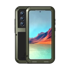 Чехол Love Mei Powerful для Samsung Galaxy S22 Ultra Army Green