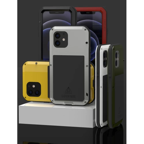 Ударопрочный чехол Love Mei Powerful для iPhone 12 mini Yellow
