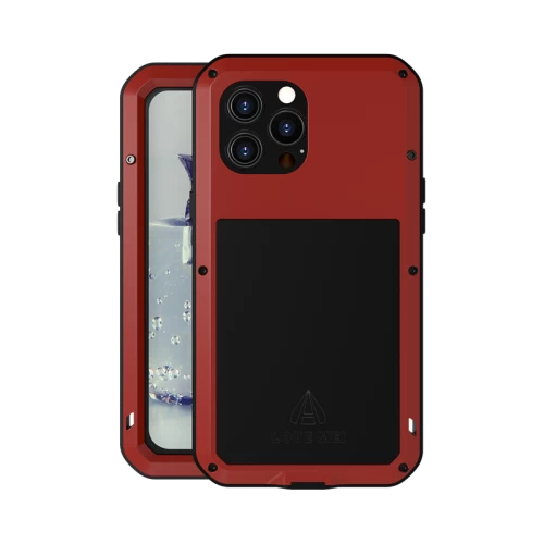 Ударопрочный чехол Love Mei Powerful для iPhone 13 Pro Max Red