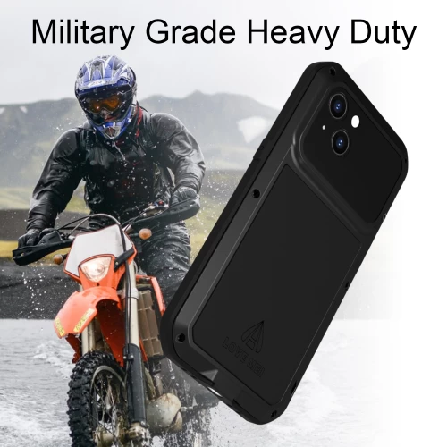 Ударопрочный чехол Love Mei Powerful Black для iPhone 14