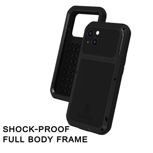 Ударопрочный чехол Love Mei Powerful Black для iPhone 14