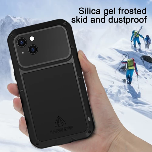 Ударопрочный чехол Love Mei Powerful Black для iPhone 14