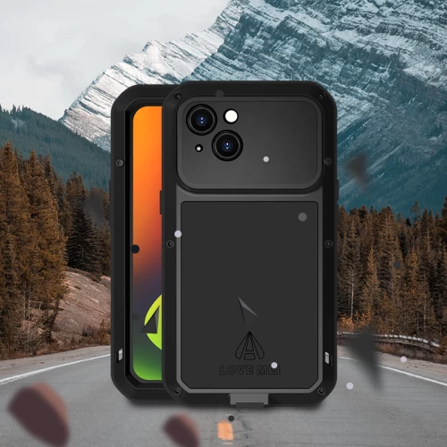 Ударопрочный чехол Love Mei Powerful Black для iPhone 14