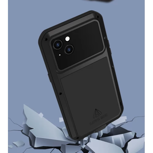 Ударопрочный чехол Love Mei Powerful Black для iPhone 14