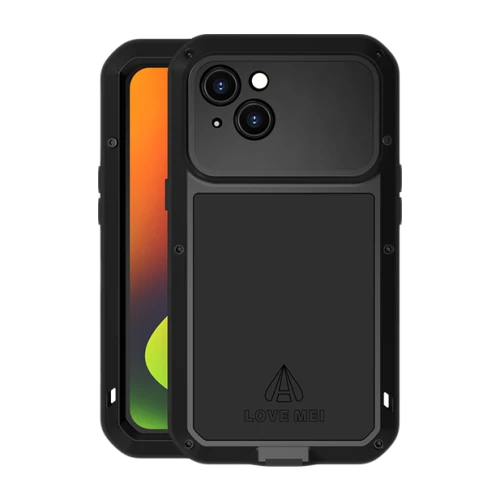 Ударопрочный чехол Love Mei Powerful Black для iPhone 14