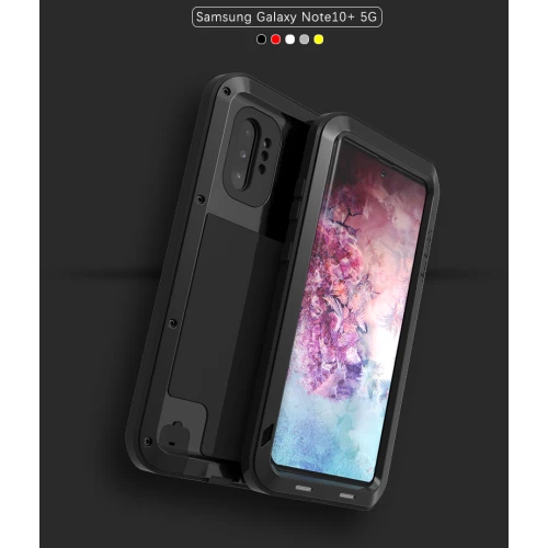 Ударопрочный чехол Love Mei Powerful Black для Samsung Galaxy Note 10+