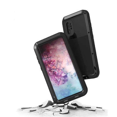 Ударопрочный чехол Love Mei Powerful Black для Samsung Galaxy Note 10+