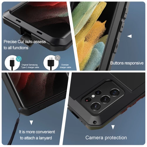 Чехол Lunatik Taktik Extreme для Samsung Galaxy S22 Ultra Jet Black черный