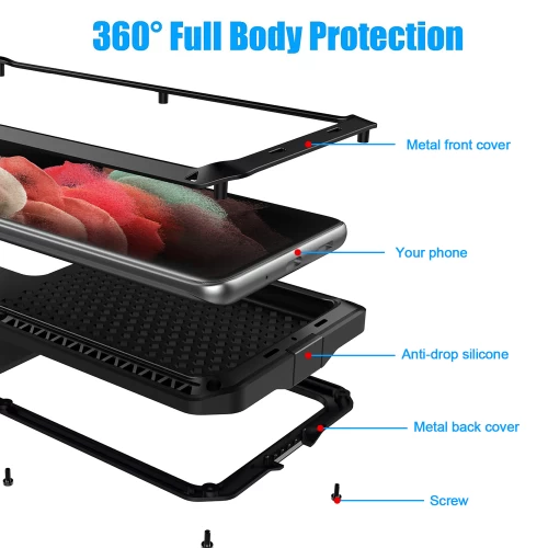 Чехол Lunatik Taktik Extreme для Samsung Galaxy S22 Ultra Jet Black черный