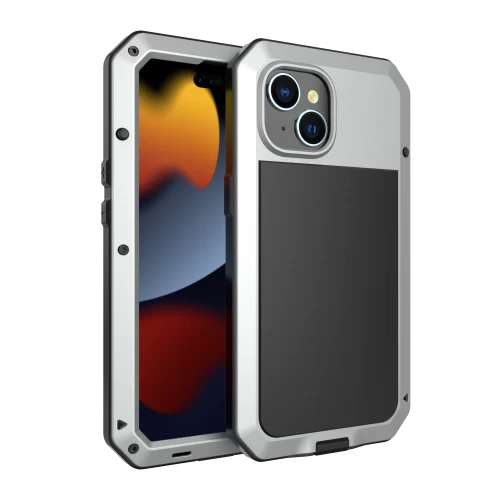 Ударопрочный чехол Lunatik Taktik Extreme Silver для iPhone 15 Plus