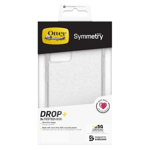 Чехол ударопрочный OtterBox Symmetry Series Stardust (Clear Glitter) для Samsung Galaxy S23+ прозрачный с блестками